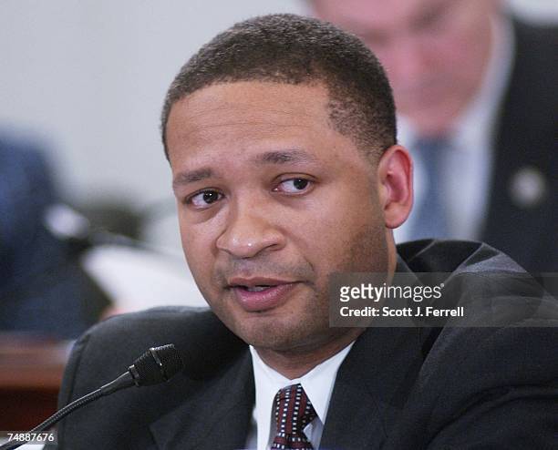 Artur Davis, D-Ala., during the House Budget markup of the fiscal 2005 concurrent budget resolution.