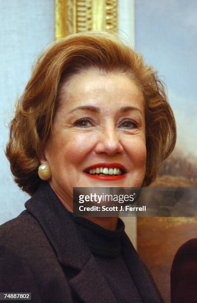 Sen. Elizabeth Dole, R-N.C., during a photo opp of a "power coffee" of all 14 women senators -- a record number -- hosted by Senators Barbara...