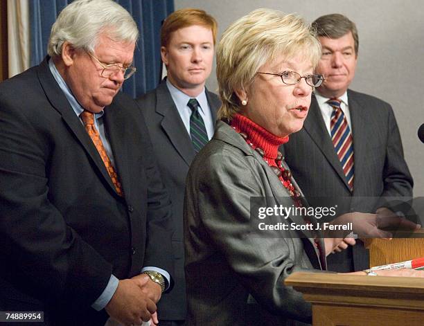 House Speaker J. Dennis Hastert, R-Ill., House GOP Policy Chairman Adam H. Putnam, R-Fla., House GOP Conference Chair Deborah Pryce, R-Ohio, and...