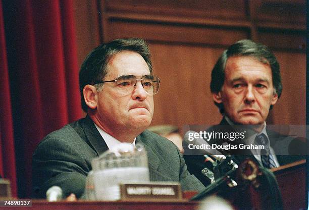 Chairman W. J. "Billy" Tauzin, R-La., makes his opening statement during the hearing on pending legislation that would authorize funding for the...