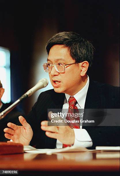 Gerrit Gong - director, Asian Studies, Center for Strategie and International Studies testifies during the Senate Foreign Relations Committee hearing...