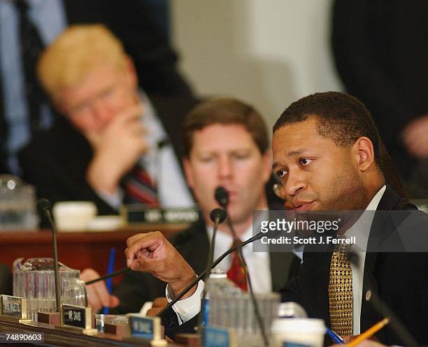 Rep. Artur Davis, D-Ala., during the House Budget markup of the budget resolution.