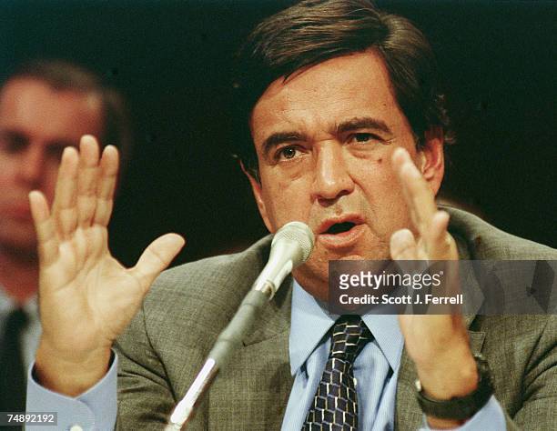 Energy Secretary Bill Richardson testifies during a joint hearing of the Senate Energy and Natural Resources Committee and the Senate Governmental...
