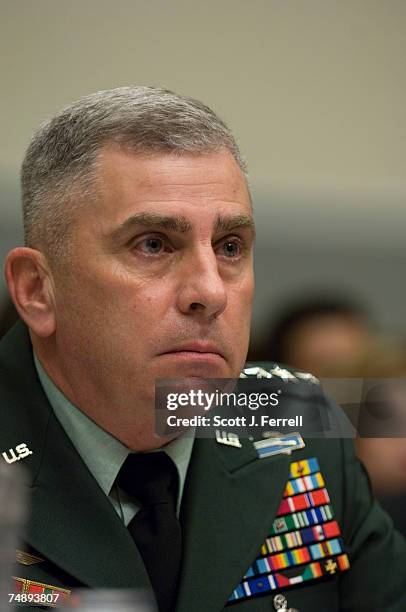 Gen. John Abizaid, commander of U.S. Central Command, during the House Armed Services hearing on the situation in Iraq.