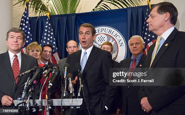 House Republican leadership talks to the media after their caucus voted Friday to keep their top leaders in place for the next two years, just ten...