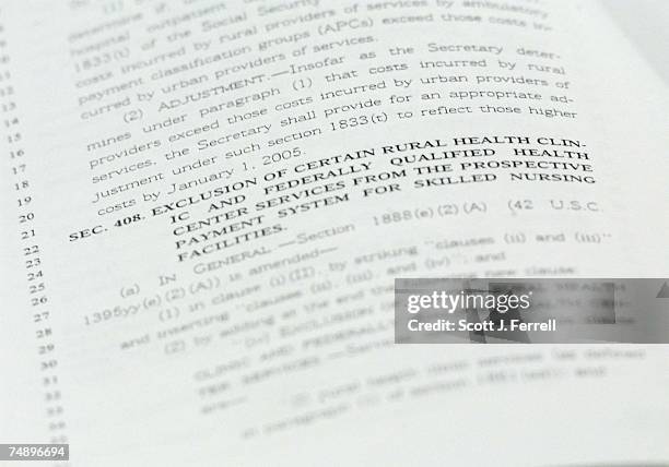 Page of H.R. 2473, the "Prescription Drug and Medicare Modernization Act of 2003" during the markup of that bill and H.R. 2351, the "Health Savings...