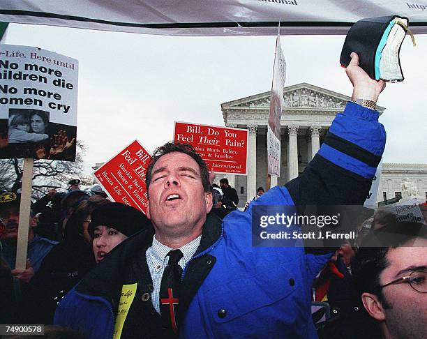 On the 25th anniversary of Roe v. Wade, the case which established the legal right to abortion, Rev. Flip Benham, executive director of Operation...