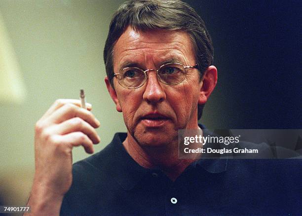 Joe Inman Vice President Manufacturing of RJ Reynolds tobacco company talks about the tobacco industry during a plant tour of the facility in...