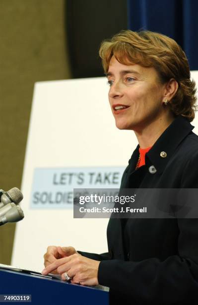 Sen. Blanche Lincoln, D-Ark., during a news conference on tax cuts.