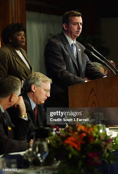 During a National Press Club luncheon, Republican National Committee Chairman Ed Gillespie responds to questions on his post-election analysis of the...