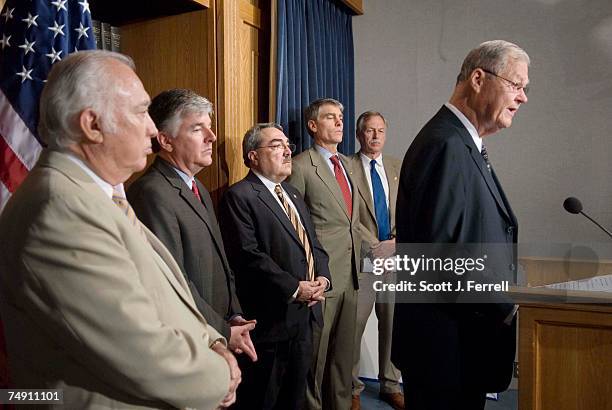 Rep. Solomon P. Ortiz, D-Texas, Rep. Martin T. Meehan , D-Mass., Rep. G.K. Butterfield, D-N.C., and Rep. Mark Udall, D-Colo., Rep. Vic Snyder,...