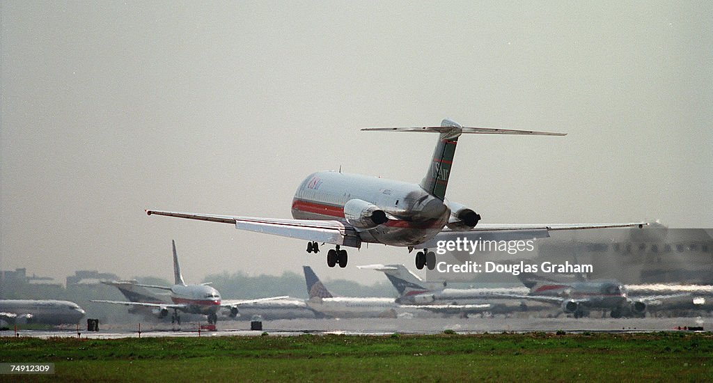 RONALD REAGAN NATIONAL AIRPORT--From Gravelly Point near the