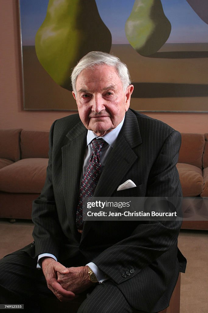 Daavid Rockefeller David Rockefeller poses for photo in his office in the Rockefeller ...