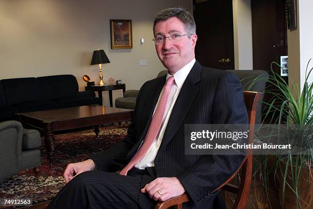 Glenn Britt, President and C.E.O. Of Time Warner Cable is poses for photo in his office on March 22, 2006 in Stamford, Connecticut.