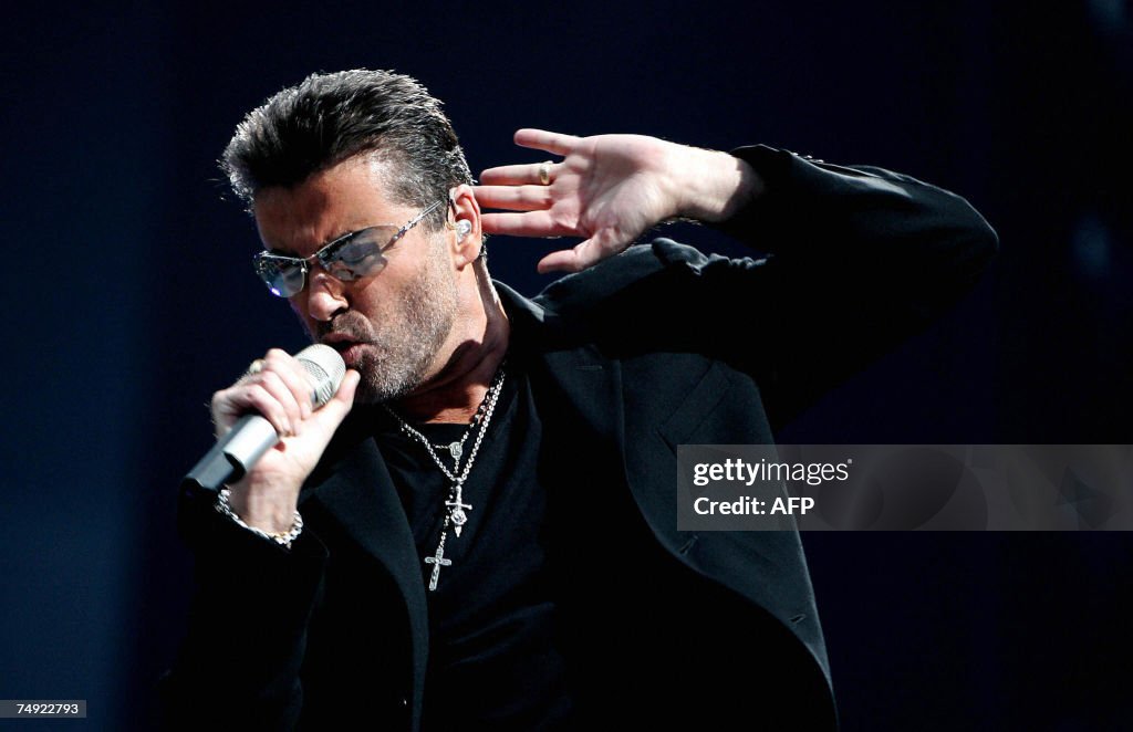 British singer George Michael performs d...