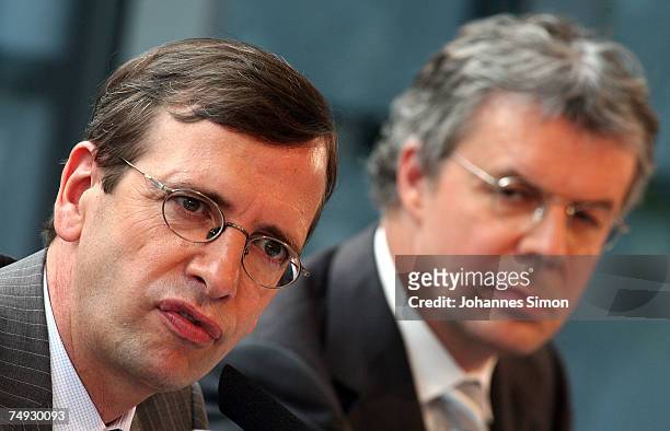 Guillaume de Poch , CEO of the German based ProSiebenSAT.1 Media company and Patrick Tillieux, CEO of the Netherlands based broadcasting group SBS,...