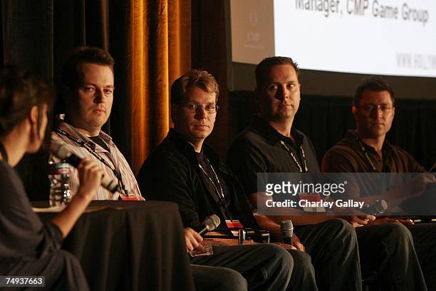 Nick Foster, Chief Studio Officer, Outspark, Lyle Hall, General Manager Heavy Iron Studios/THQ, Todd Pilger, Head of 3D Development, Sony Pictures...
