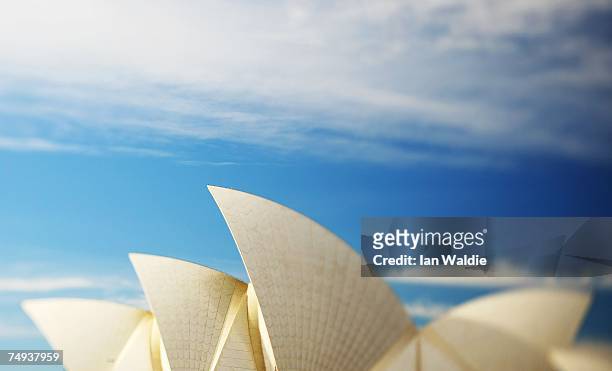 The sails of the Sydney Opera House are set against the sky June 28, 2007 in Sydney, Australia. The Opera House, designed by Joern Utzon and...