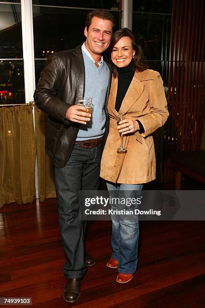 Today show personalities Karl Stefanovic and Lisa Wilkinson attend the Today Show 25th Party at Upper House, Federation Square on June 28, 2007 in...