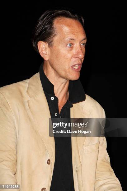 Actor Richard E. Grant speaks at a press conference to announce the Spice Girls' forthcoming world tour at the O2 Arena, Greenwich on June 28, 2007...