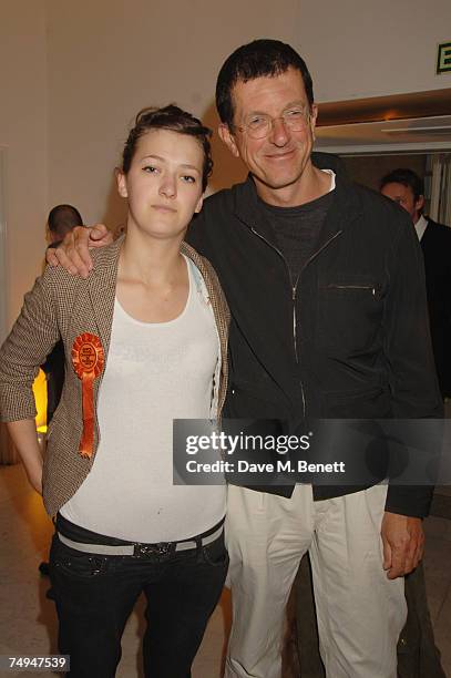 Paloma Gormley and Anthony Gormley attends the opening of artist and celebrated Architech Zaha Hadid's exhibition at the Design Museum in Shad Thames...
