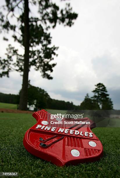 Weather warning stops play during round two of the U.S. Women's Open Championship at Pine Needles Lodge & Golf Club June 29, 2007 in Southern Pines,...