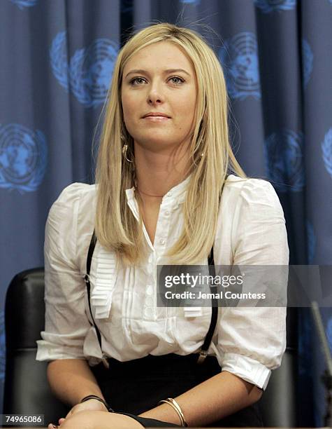 Maria Sharapova is appointed UNDP Goodwill Ambassador in a ceremony which took place at the United Nations on February 14, 2007. She also used the...