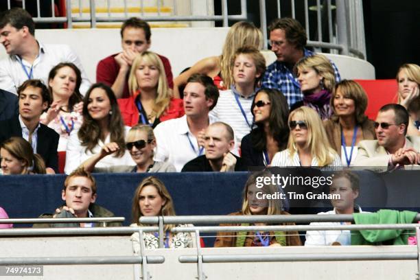 Kate Middleton and her parents Carole and Michael, join Zara Phillips, Mike Tindall, Peter Phillips and his girlfriend Autumn Kelly in the Royal Box...