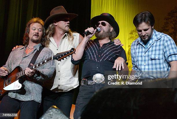 Travis Tritt, Trace Adkins and Mark Wills join Hank Williams Jr.