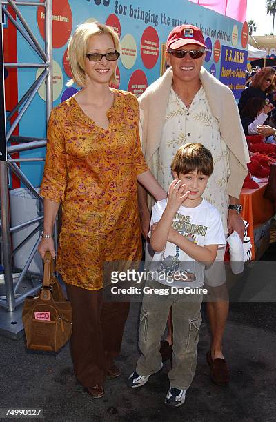 Lisa Kudrow, son Julian and husband Michel Stern
