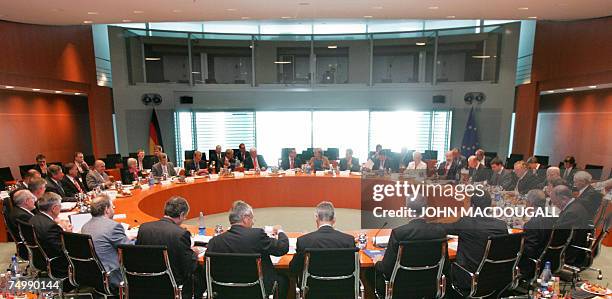 Overall view of the "Energy Summit" hosted by German Chancellor Angela Merkel , which brings together government policy-makers and German leaders in...