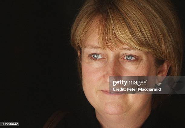 Home Secretary Jacqui Smith leaves Number 10 Downing Street after attending cabinet on July 3, 2007 in London. Prime Minister Brown has moved the...