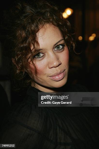 Singer Jade MacRae attends the first birthday of Australian boutique store Bowie, at the Strand Arcade on July 3, 3007 in Sydney, Australia