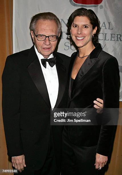 Larry King, honoree, and Ruth Brenner, President of the NYC Chapter of the National MS Society