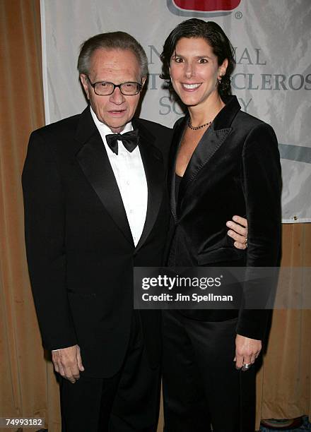 Larry King, honoree, and Ruth Brenner, President of the NYC Chapter of the National MS Society