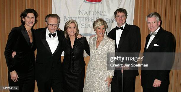 Ruth Brenner, President of the NYC Chapter of the National MS Society, Larry King, honoree, Meredith Vieira, Suze Orman, honoree, Richard Cohen and...