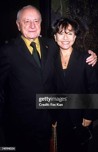 Pierre Berge and Monique Lang