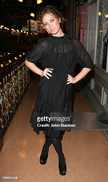 Jade McRae attends the first birthday of Australian boutique store Bowie, at the Strand Arcade on July 3, 2007 in Sydney, Australia.