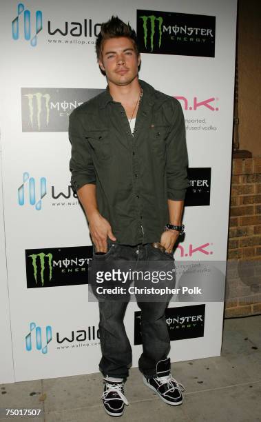 Actor Josh Henderson arrives at the Chris Evans birthday bash held at the Wallop lounge on June 30, 2007 in Los Angeles California.