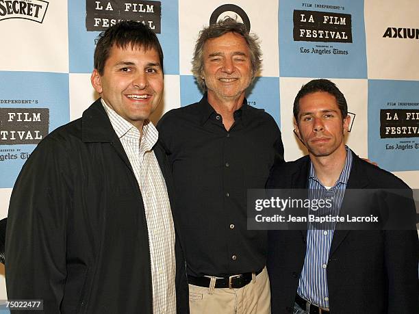 Richard Raddon; Scott Foundas; Curtis Hanson arrives at the screening of "The Man Who Shot Liberty Valence" at the 2007 Los Angeles Film Festival in...