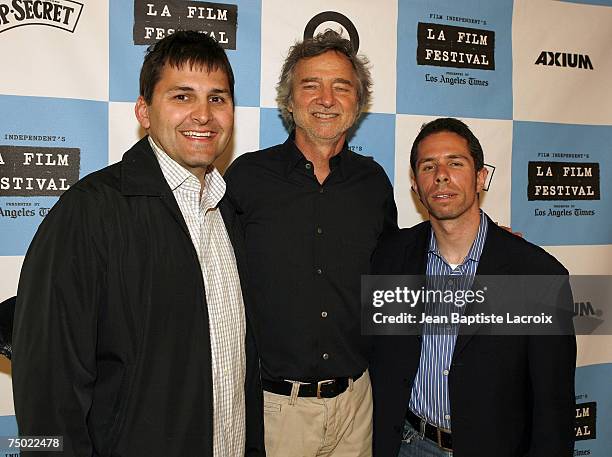 Richard Raddon; Scott Foundas; Curtis Hanson arrives at the screening of "The Man Who Shot Liberty Valence" at the 2007 Los Angeles Film Festival in...