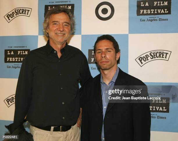 Scott Foundas; Curtis Hanson arrives at the screening of "The Man Who Shot Liberty Valence" at the 2007 Los Angeles Film Festival in Westwood,...