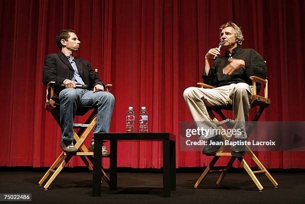 Scott Foundas; Curtis Hanson: arrives at the screening of "The Man Who Shot Liberty Valence" at the 2007 Los Angeles Film Festival in Westwood,...