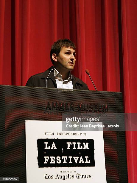 Scott Founda arrives at the screening of "The Man Who Shot Liberty Valence" at the 2007 Los Angeles Film Festival in Westwood, California