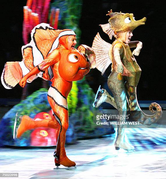 Nemo skates as the Disney on Ice production of Finding Nemo opens in Melbourne, 04 July 2007. Finding Nemo features a team of award-winning figure...