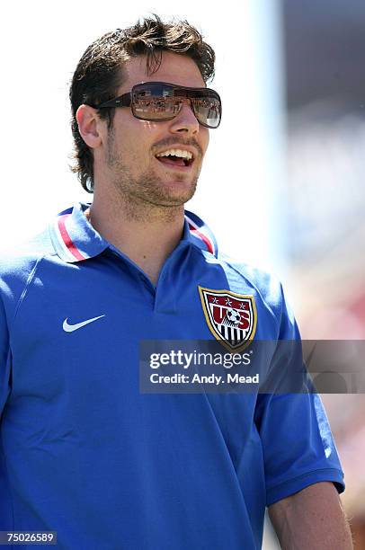 United States' Heath Pearce during the International Friendly match between Ecuador and United States at Raymond James Stadium in Tampa, Florida, on...