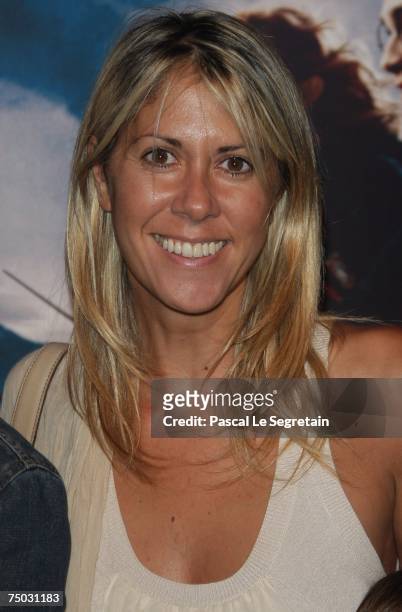 Presenter Rachel Bourlier attends the Premiere for the David Yates's film "Harry Potter and the order of the phoenix" on July 4, 2007 in Paris,...