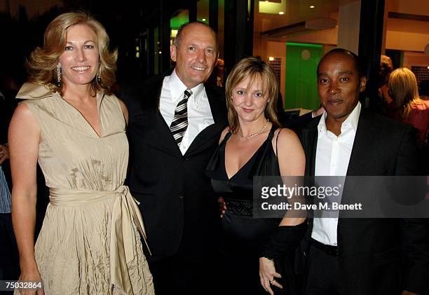 Ron Dennis and wife with Carmen Lockhart and Anthony Hamilton attend the F1 Party hosted by the Great Ormond Street Hospital Children?s Charity, at...