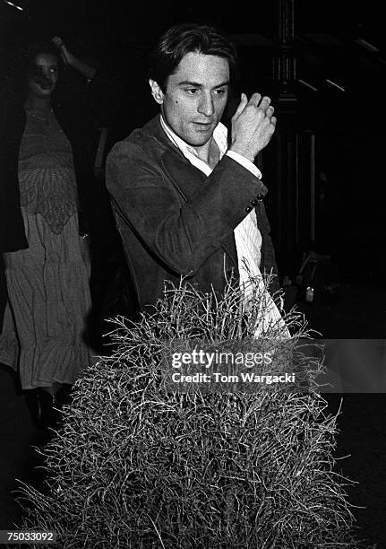 Actor Robert De Niro and Diahnne Abbott sighted at the Sherry Netherland Hotel in 1975 in New York City, New York.