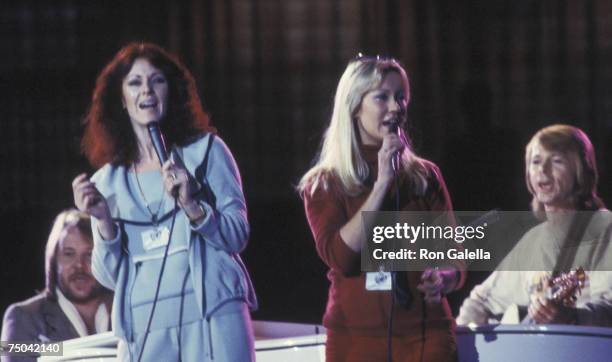 Bjorn Ulvaeus, Anni-Frid Lyngstad, Agnetha Faltskog and Benny Andersson of ABBA